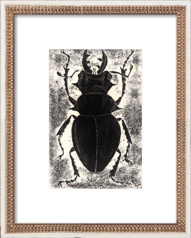 Black Beetle on White by Tennopent Sooster for Artfully Walls