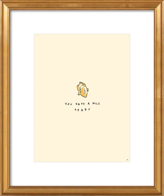 You Have A Nice Heart by Melody Hansen for Artfully Walls