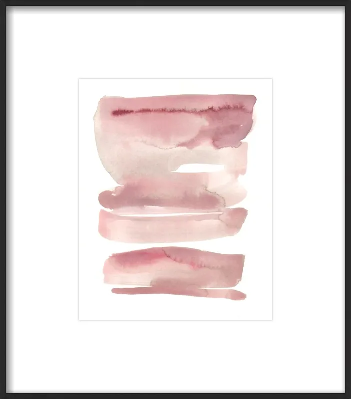 pink waves by Kelly Witmer for Artfully Walls