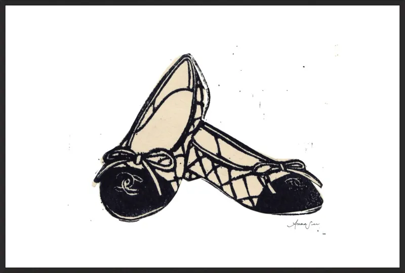 Chanel Ballet Flats by Anna See for Artfully Walls
