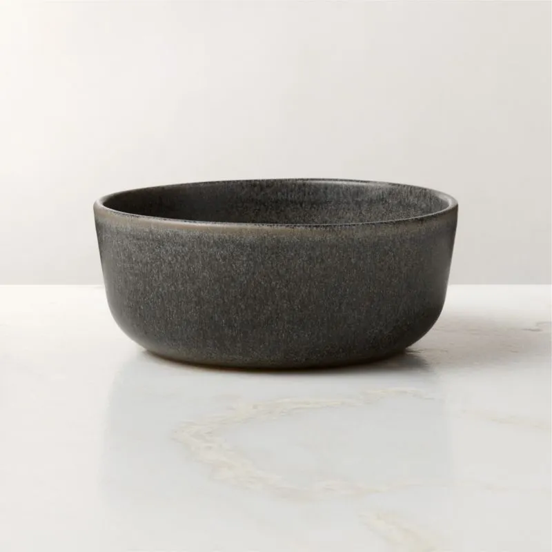 Drift Grey Soup Bowls with Reactive Glaze Set of 6