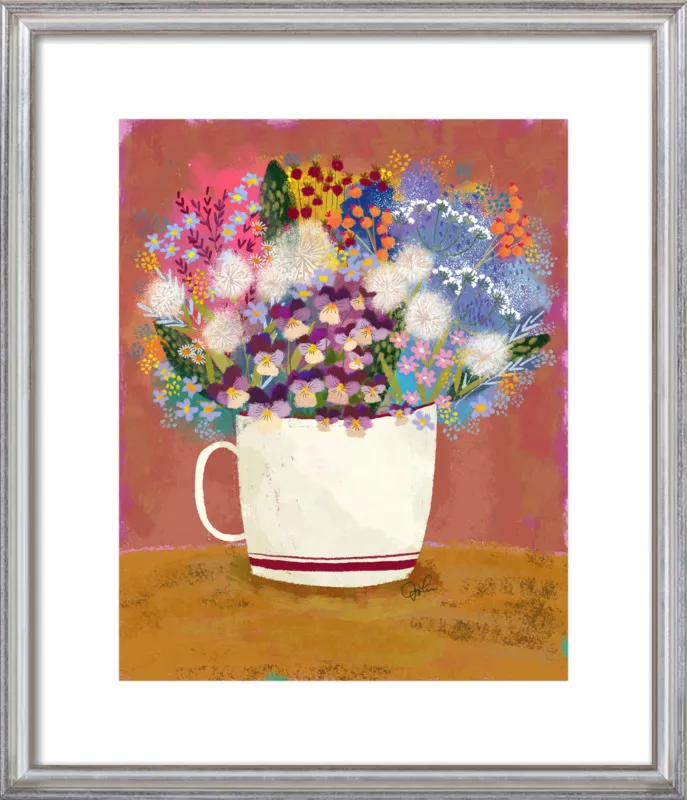 Violas in Russet by Joy Laforme for Artfully Walls