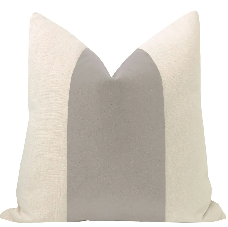 PANEL :: MOHAIR VELVET // DOVE GREY - 20” X 26” STANDARD SHAM