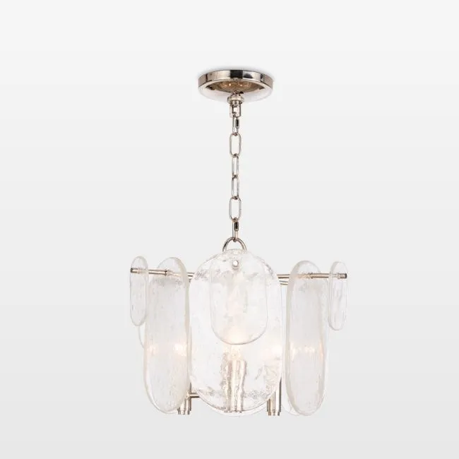 Echo Polished Nickel Pendant 15.5"