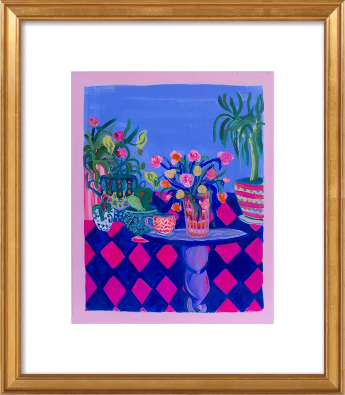 Pots and Plants painting by Davina Shefet for Artfully Walls