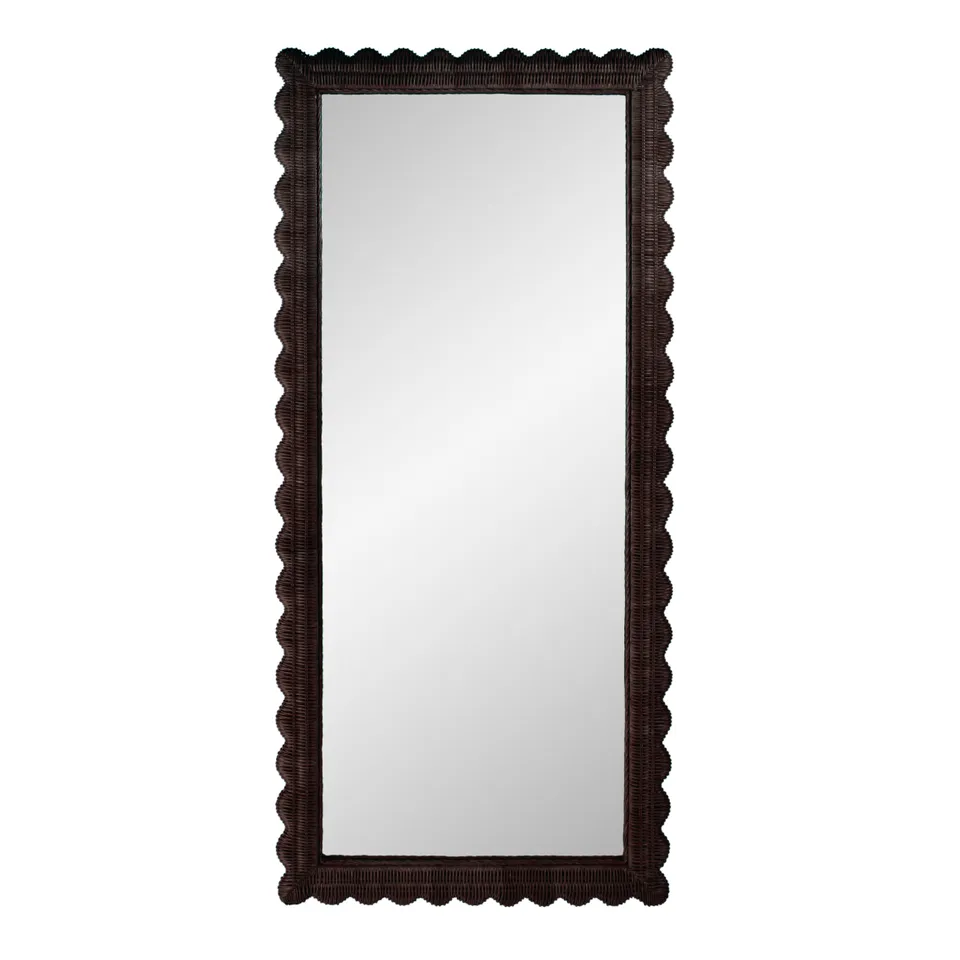 Flora Chocolate Floor Mirror