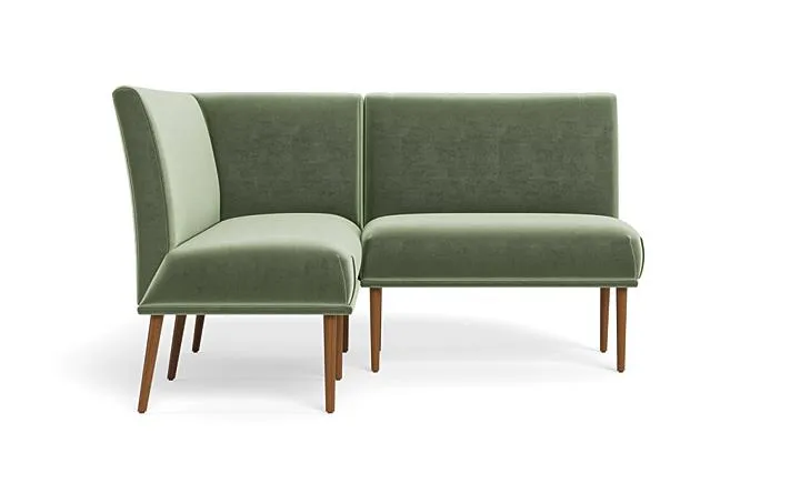 Dorian Upholstered Petite Left Banquette with Tufting Option