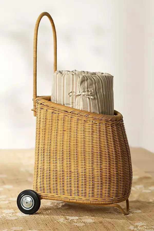 Wicker Market Cart