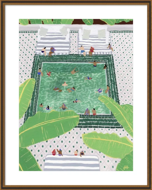 Green Riad by Joanne Ho for Artfully Walls