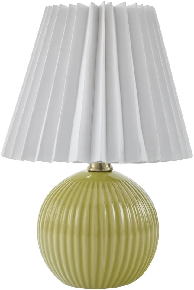 Ferez  Glazed 12"H x 8"W x 8"D Accent Table Lamp