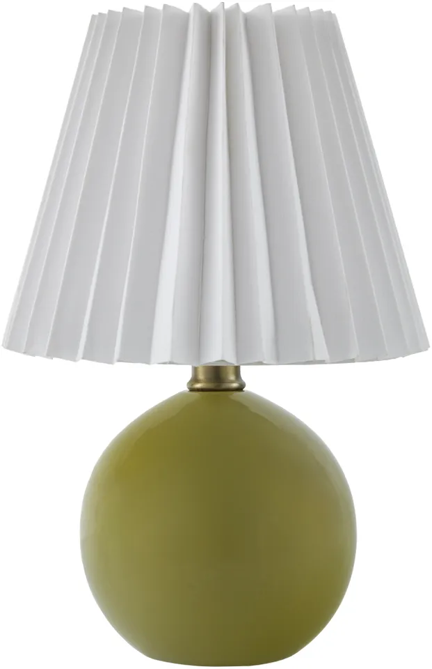 Ferez  Glazed 12"H x 8"W x 8"D Accent Table Lamp