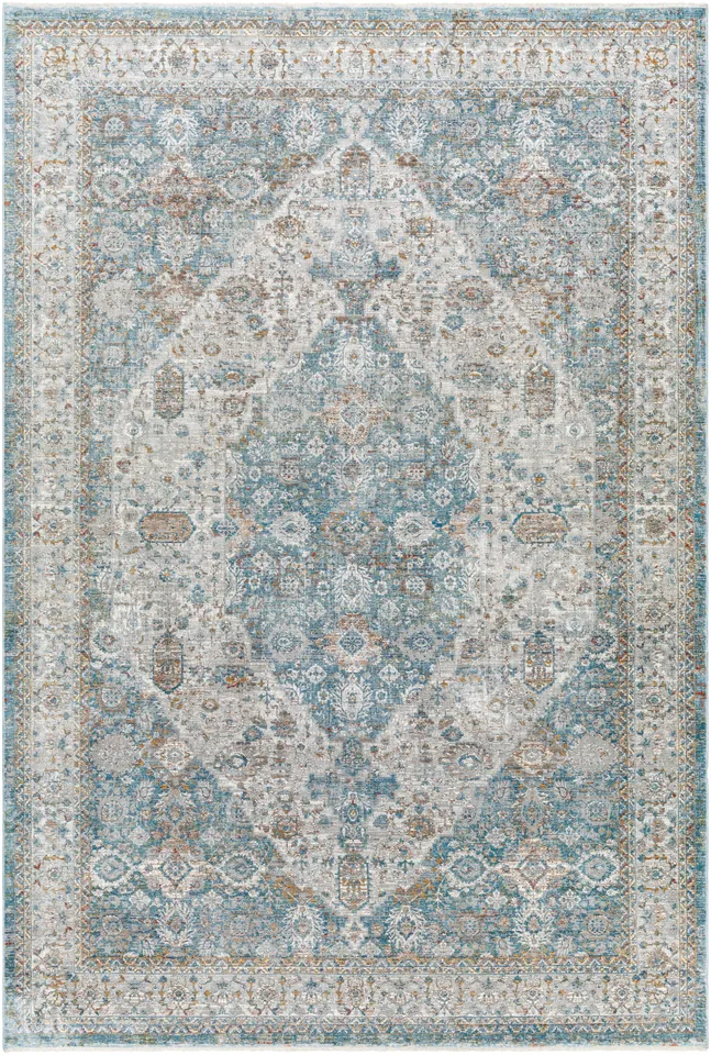 Isfahan Gray Indoor 12' x 15'1" Machine Woven Rug
