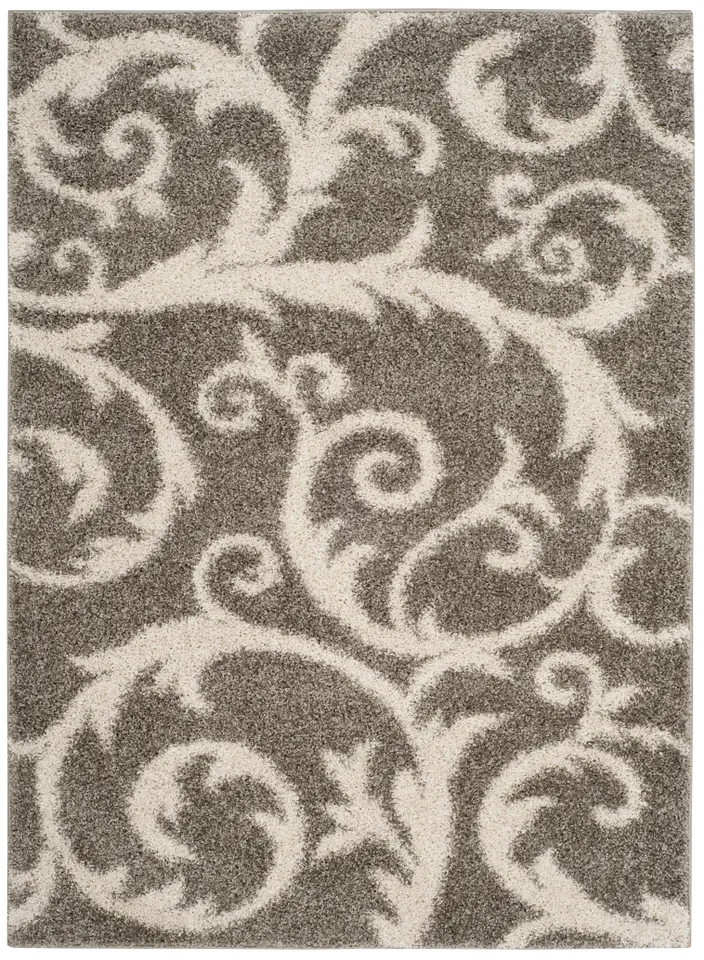 Arlo Home Woven Area Rug, SG167C, Light Grey,  4' X 6'