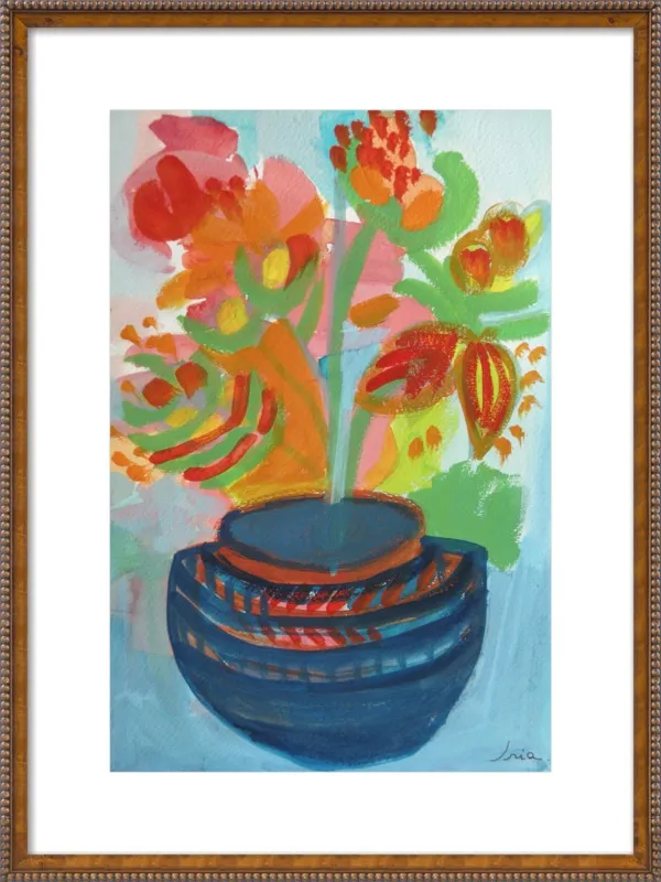 Red Flowers by Iria Fernandez Alvarez for Artfully Walls