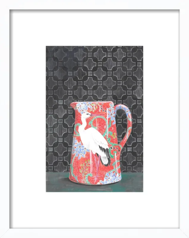Red Vase by Miri Eshet for Artfully Walls