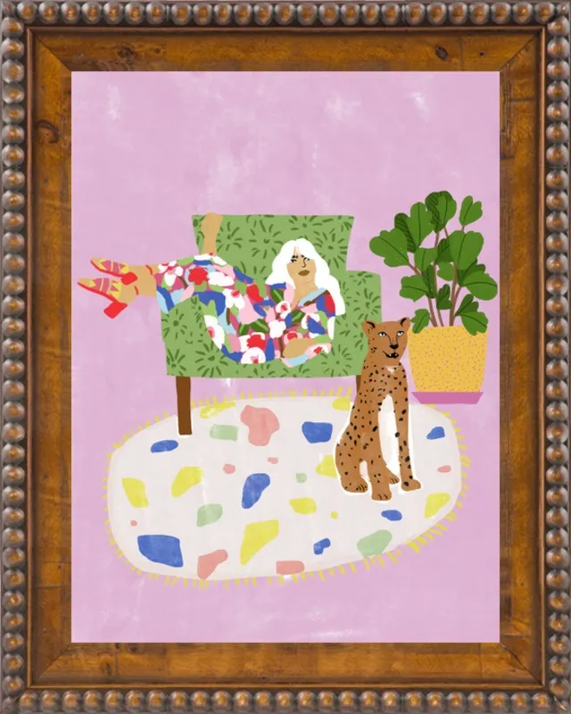 Lady and her tiger by Alja Horvat for Artfully Walls