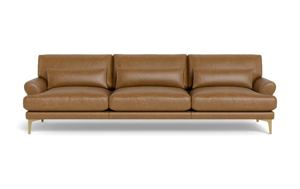 Maxwell Leather 3-Seat Sofa by Apartment Therapy