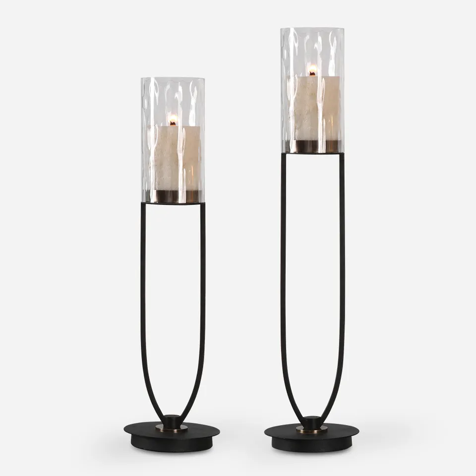 Durga Iron Work Candleholders Set/2