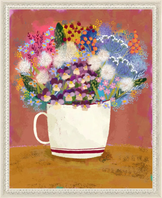 Violas in Russet by Joy Laforme for Artfully Walls