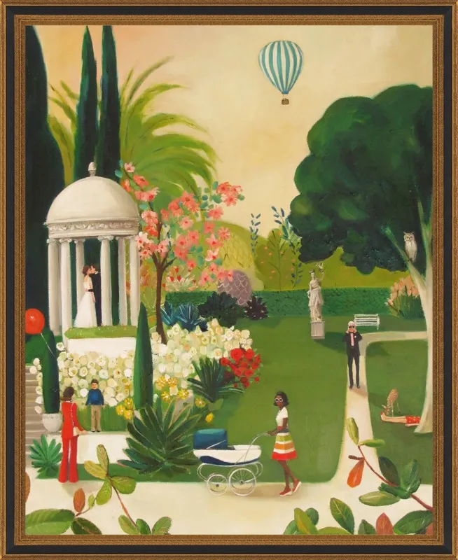 A Fainting in the Botanical Gardens by Janet Hill for Artfully Walls