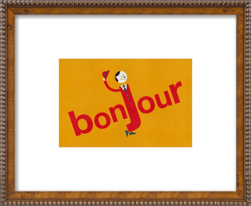 Bonjour by Blanca Gómez for Artfully Walls