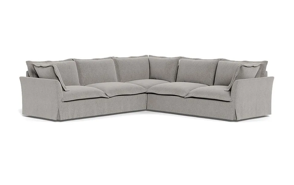 Skylar Slipcovered Corner 4-Seat Sectional Sofa
