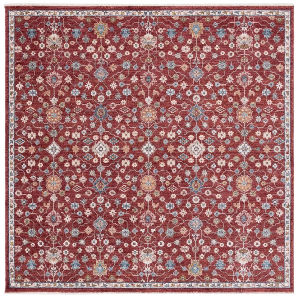 Lauren Ralph Lauren Collection Kempton Rug, Red / Ivory, 6'7" x 6'7"