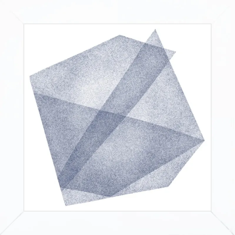 Navy Blue Structure: Soft Geometry by Jessica Poundstone for Artfully Walls