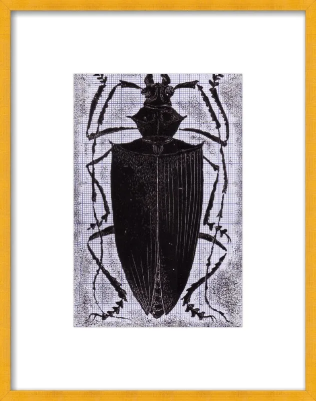 Black Beetle on Grey by Tennopent Sooster for Artfully Walls