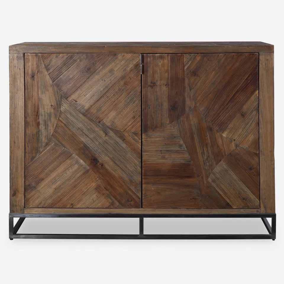 Evros Reclaimed Wood 2 Door Cabinet
