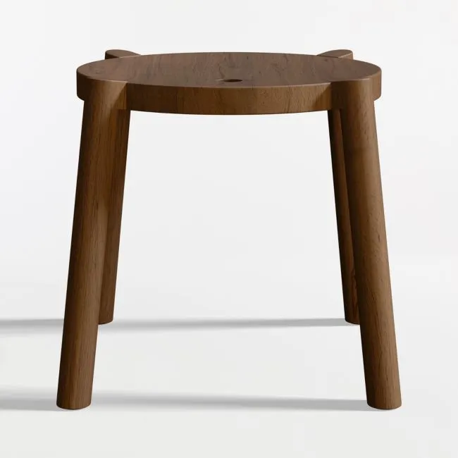 Bonnie Deep Brown Kids Stackable Play Stool