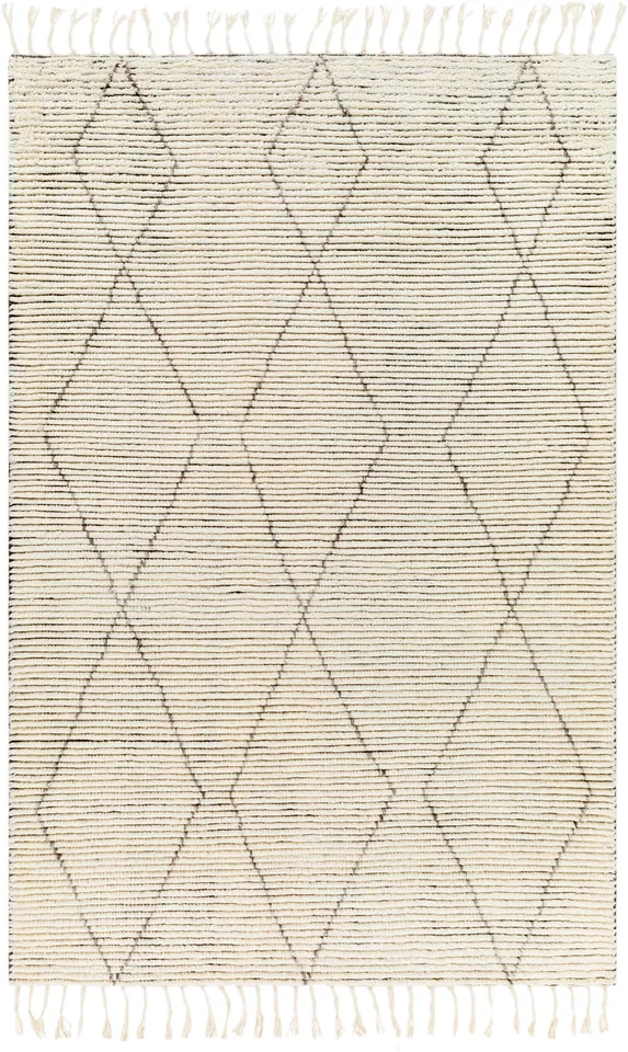 Camille Beige Indoor 5' x 7'6" Handmade Rug