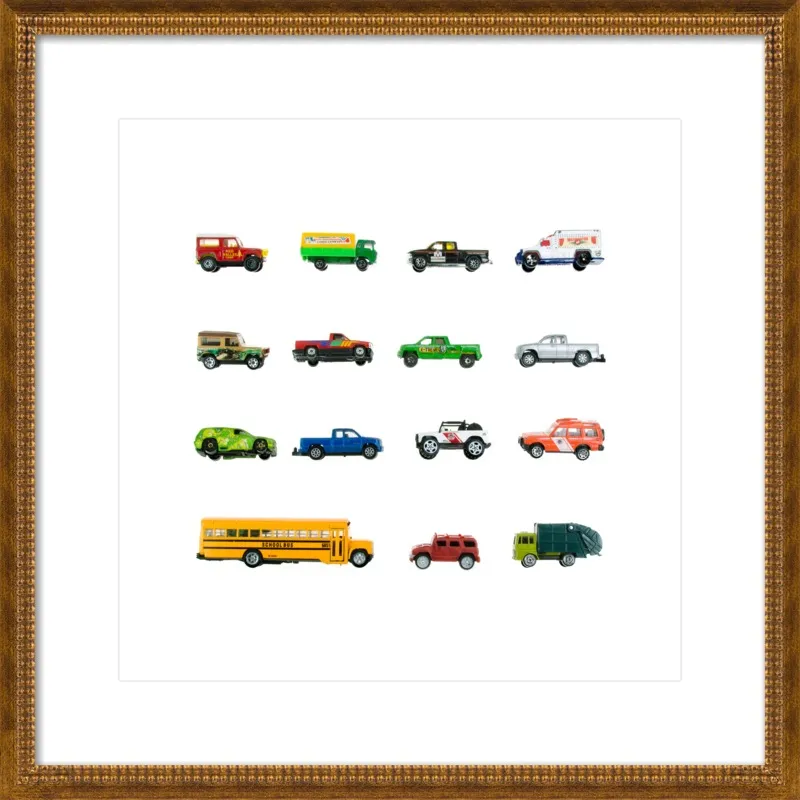 Vintage Toy Trucks by Jennifer Steen Booher for Artfully Walls
