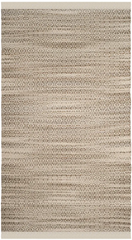 Arlo Home Hand Tufted Area Rug, BOS708A, Beige/Ivory,  6' X 9'