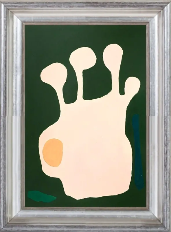 Nectarine Vase, abstraction 11 by Neicy Frey by Neicy Frey for Artfully Walls