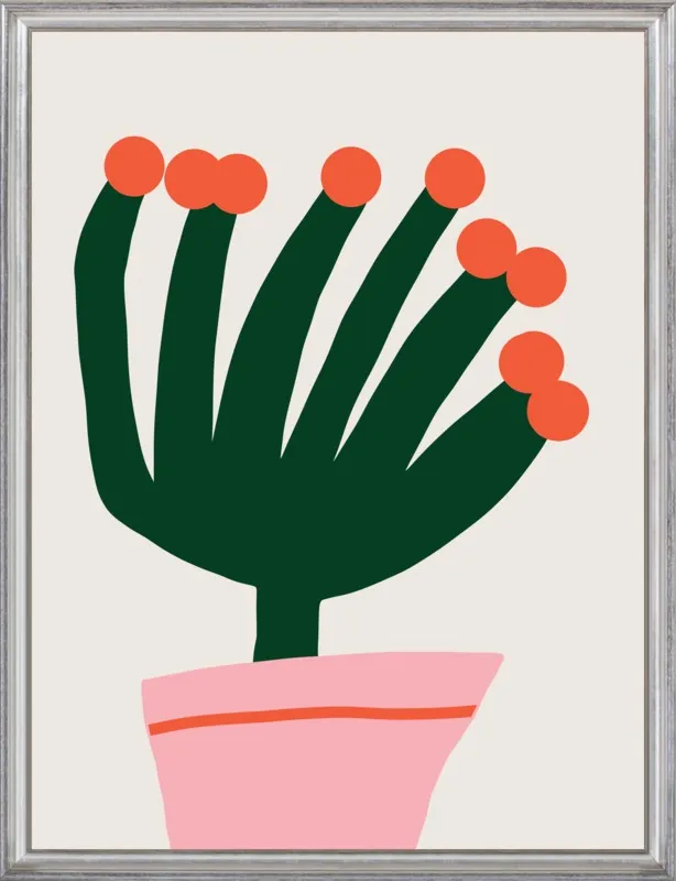 Flowering cactus by Jessica Nielsen for Artfully Walls