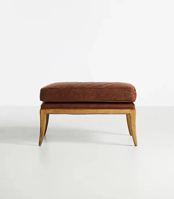 Florence Leather Ottoman