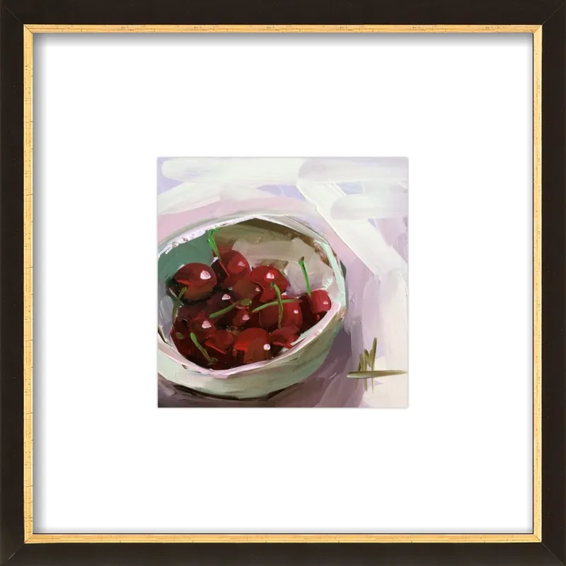 bowl of cherries no. 7 by Angela Moulton for Artfully Walls