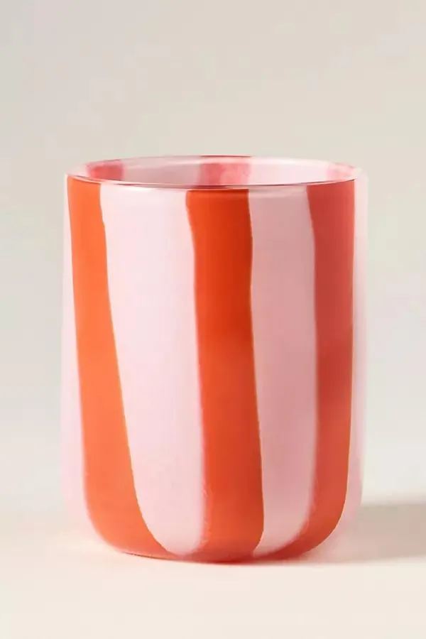 Ribbon Stripe Icon Juice Glass