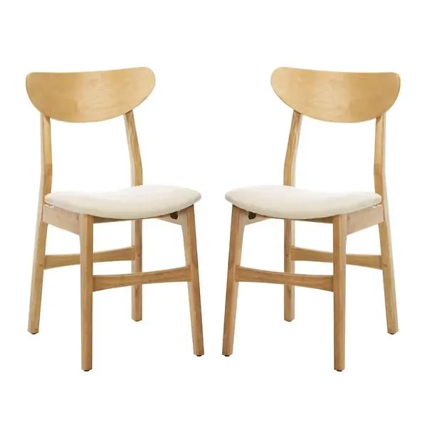 Heitor Retro Upholstered Dining Chair, Set of 2