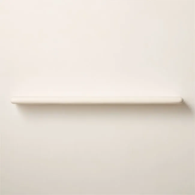Bodene White Resin Wall Shelf 60"