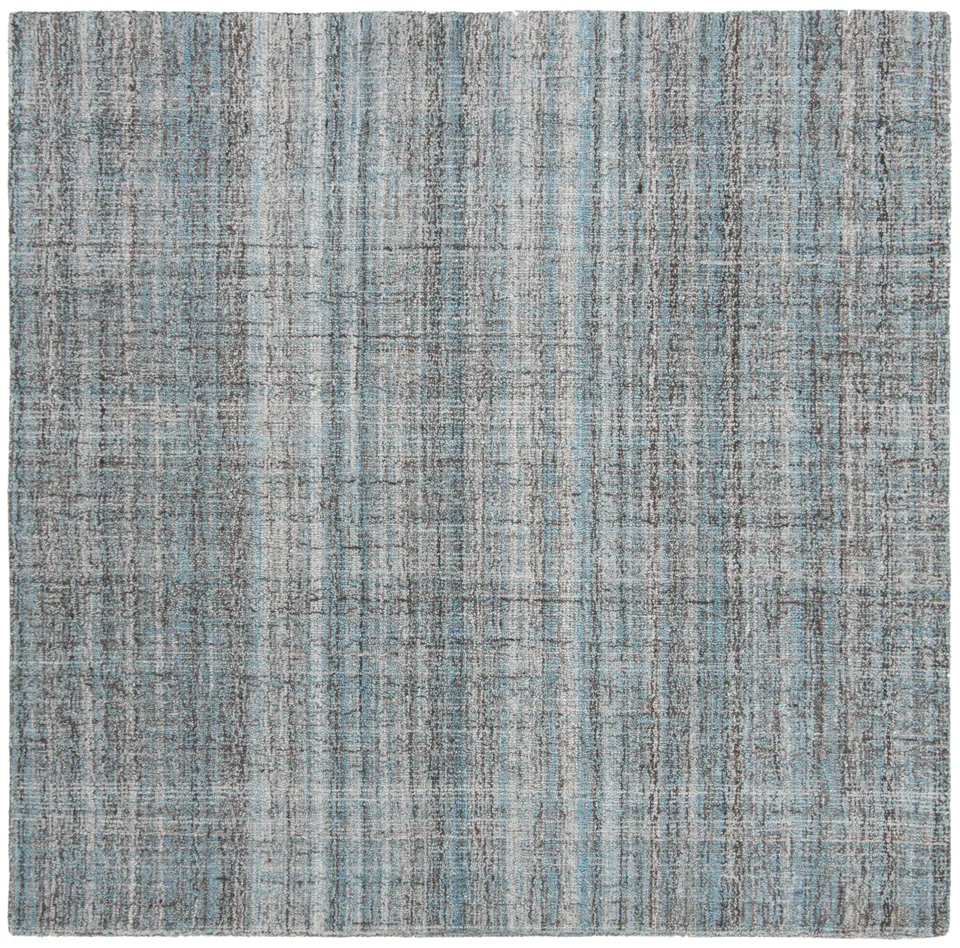 Arlo Home Hand Tufted Area Rug, ABT141A, Blue/Multi,  6' X 6' Square