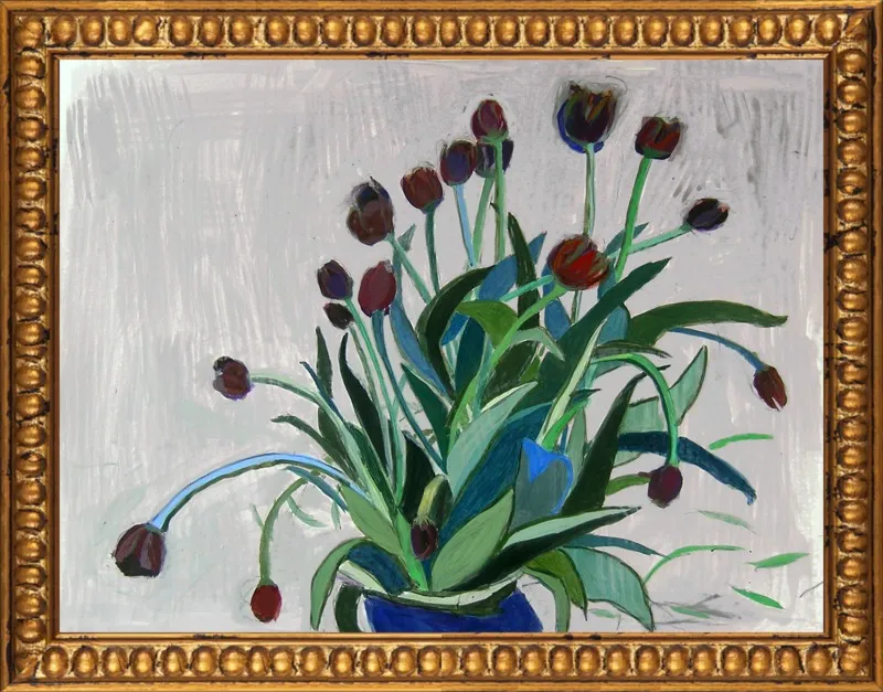 queen of the night tulip by Liz Innvar for Artfully Walls