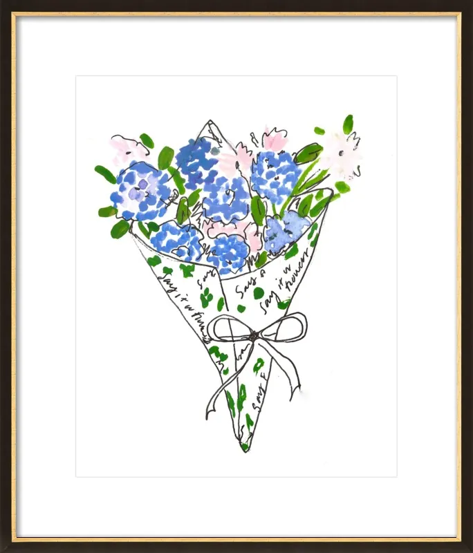 Bodega Flowers in Blue by Larsen McDowell for Artfully Walls