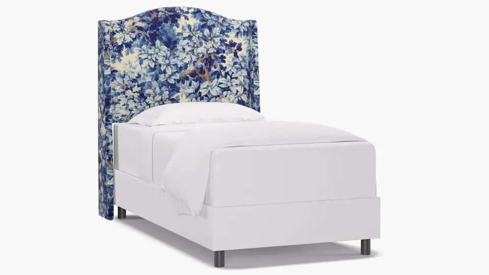 Classic Wingback Headboard, Limoges Bois De Chene, Twin