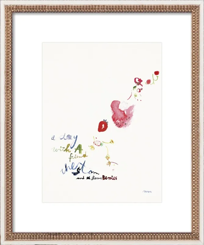 Strawberry Summer Storm by META WRABER for Artfully Walls