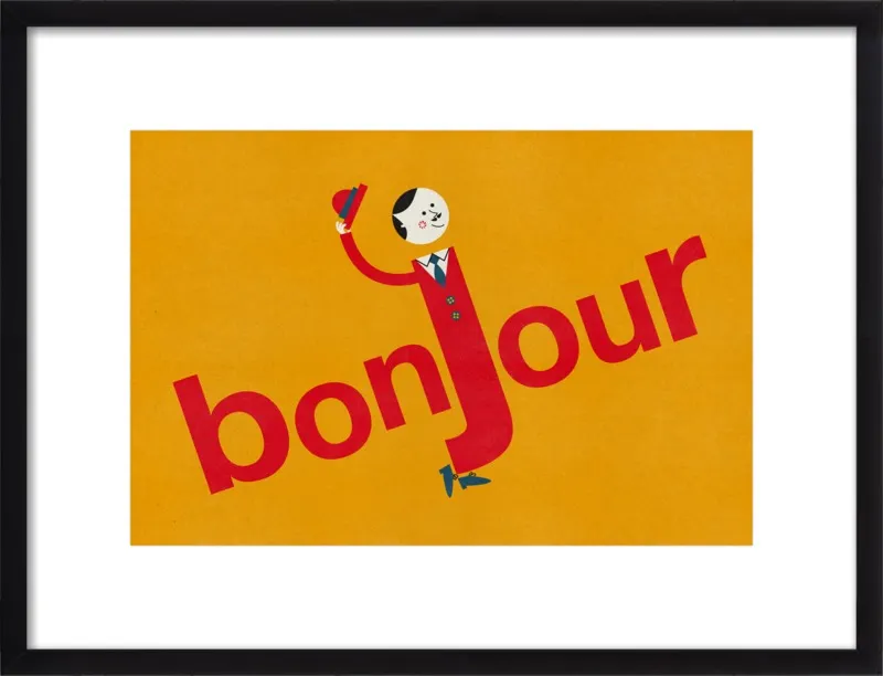 Bonjour by Blanca Gómez for Artfully Walls