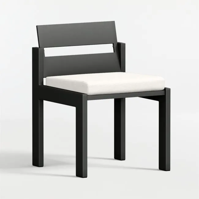 Walker Metal Outdoor Dining Chair with Canvas Canvas Sunbrella ® Cushions