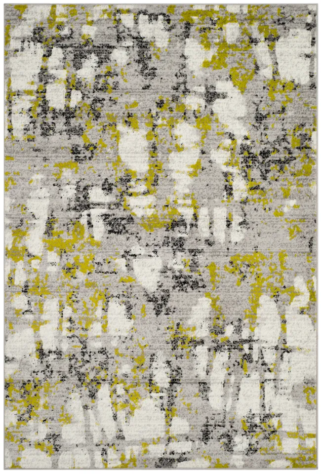 Arlo Home Woven Area Rug, SKY193G, Grey/Green,  5' 1" X 7' 6"