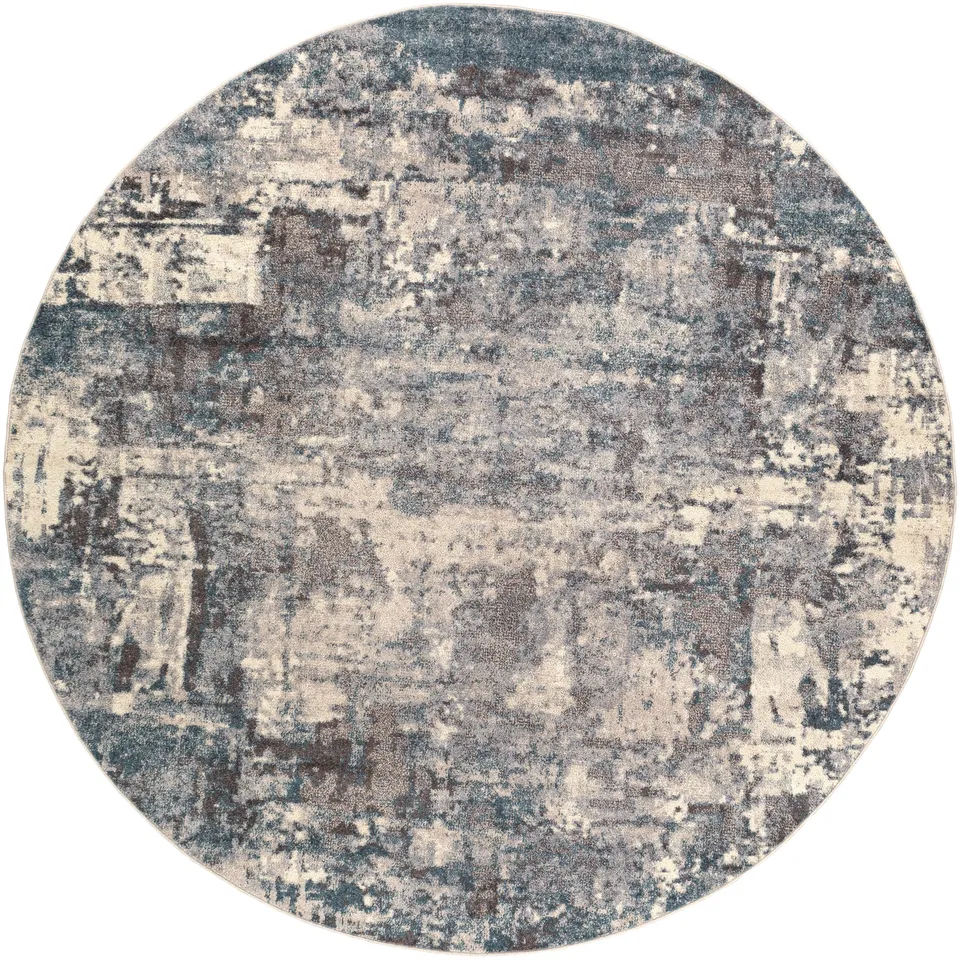 Ankara Gray Indoor 7'10" x 7'10" Machine Woven Rug